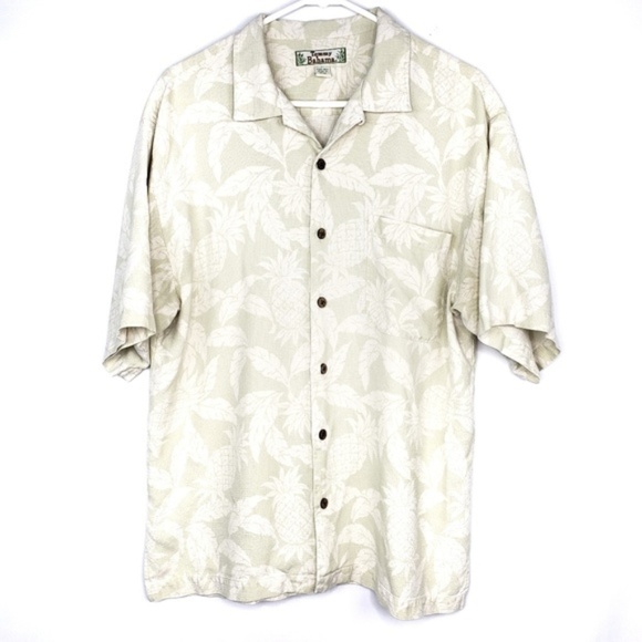 Tommy Bahama Other - Tommy Bahama Shirt 100% SILK-Pineapples & Flowers